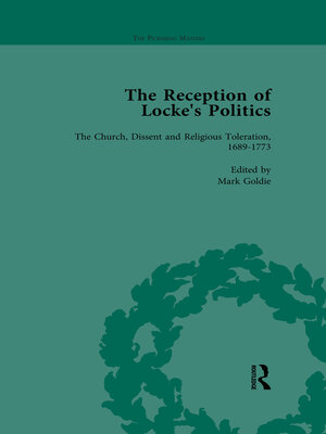 cover image of The Reception of Locke's Politics Vol 5